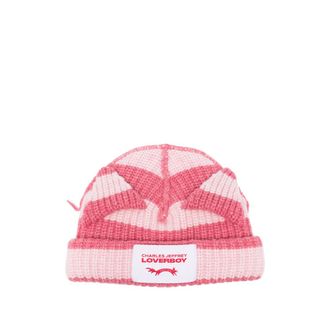 Charles Jeffrey Loverboy Chunky Ears Striped Beanie Hat