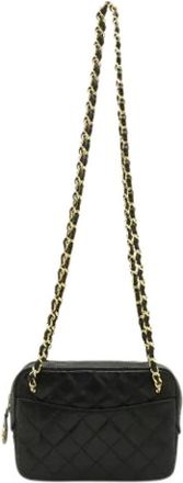 Chanel Pre-owned Cross Body Bags, female, Black, Size: ONE SIZE Pre-owned Matelasse Pochette Shoulder Bag