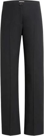 Khaite Mita Pant - Dames - Straight fit broeken - Zwart - XS - Broeken