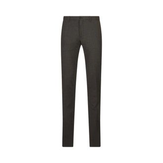 Incotex Pantalones de Franela Lavables de Corte Entallado - Trousers - Hombre - Gris - 2XL