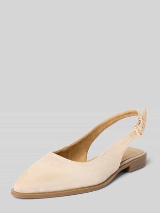 Tamaris Tamaris Slingbacks aus echtem Veloursleder in Beige, Gr&ouml;&szlig;e 36