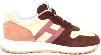 Hogan Tweekleurige Tape Sneakers - Dames - Sneakers - Veelkleurig - 40 EU - Leer - Schoenen