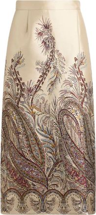 Etro Paisley Jacquard Midi Skirt