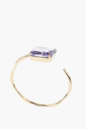 Dries Van Noten Golden Effect Metal Bracelet with Jewel size S