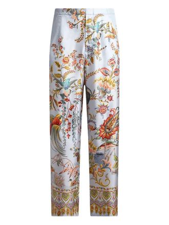 Etro Etro bedruckte Seidenhose
