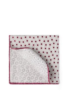 Brunello Cucinelli Spotted pocket square in Cherry at Nordstrom