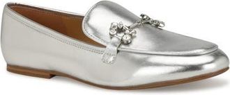 Nine West Bennit Bit Loafer in Silver at Nordstrom, Size 7.5