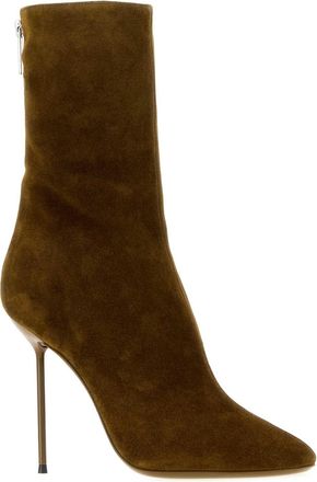 PARIS TEXAS Womens Mud Suede Lidia Ankle Boots Tundra Stivali