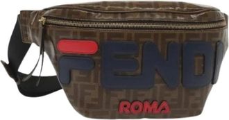 Fendi Pre-owned Canvas Belt Bag - Dames - Vintage Heuptassen - Bruin - ONE Size - Vintage