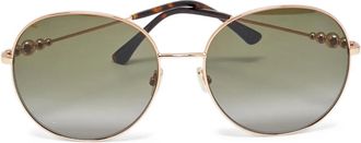 Jimmy Choo London Occhiali da sole tondi Birdie - Oro