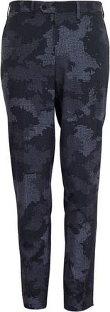 Lords of Harlech Paxton Tailored Wool Pant in Camo Mosaic Coal at Nordstrom, Size 32 X 38