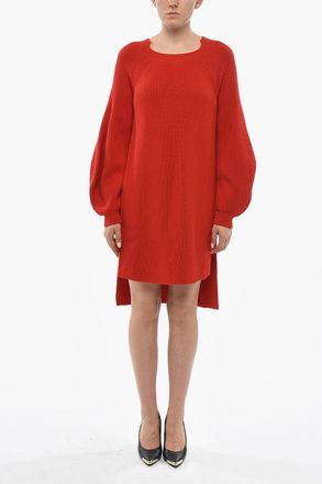 Stella McCartney Vestito In Maglia Asimmetrico Con Spacchi Laterali Stella McCartney