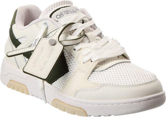 Off-white Slim Out Of Office Mesh & Leather Sneaker
