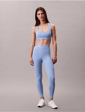 Calvin Klein Calvin Klein Womens Modern Sport High Rise Logo Waistband 7/8 Leggings - Blue - XS