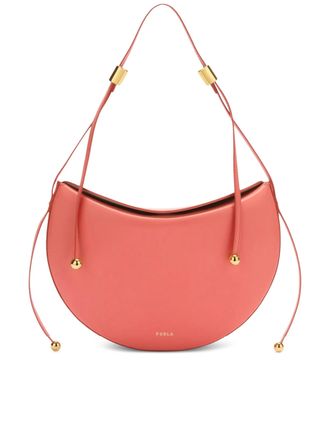 Furla Moonstone M Crescent-Shaped Smooth Leather Handbag