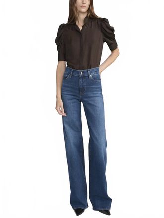 Frame Denim Houndstooth Gillian Top In Americano Multi