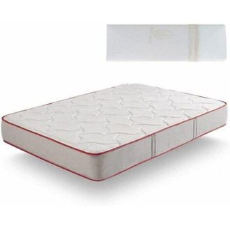 HOGAR 24 Hogar24 - Hf73 - Colch&oacute;n Viscoel&aacute;stico 90 X 180 Cm + Almohada Viscoel&aacute;stica 100%,gama Premium, Reversible Verano-invierno Con Tejido 3d Transpirable