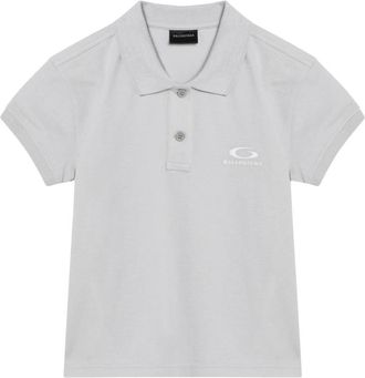 Balenciaga S/S Polo - Dames - Polos - Wit - M - Katoen - Tops