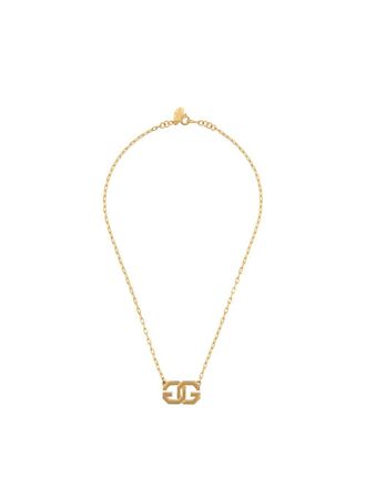Givenchy 1970s GG charm necklace - women - Gold Plated Metal - One Size