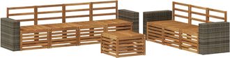 vidaXL Juegos De Sof&aacute;s 8 Uds. Madera De Acacia S&oacute;lida Vidaxl