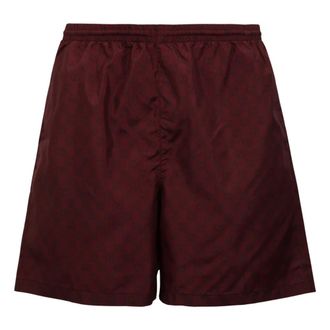 Gucci Ba&ntilde;ador de Popel&iacute;n Estampado de Poli&eacute;ster - Swimwear - Hombre - Rojo - M