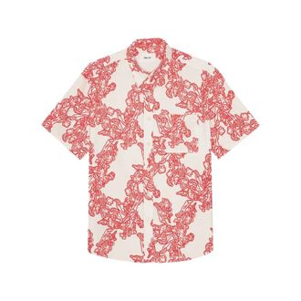 Nn.07 Short Sleeve Shirts, male, Multicolor, Size: S Deon Print Short Sleeve Shirt