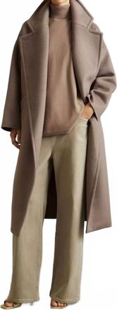 Reiss Sophia Colorblock Roll Neck Sweater In Tan