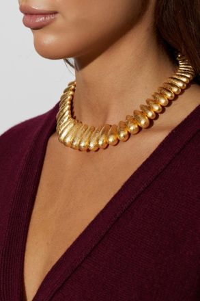 Cult Gaia Short Necklace Analeia, Womens, Gold