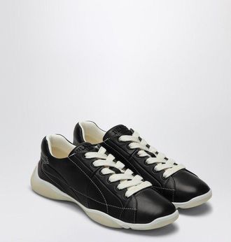 Prada Womens Sneakers Black In Nappa Leather - Size EU 38