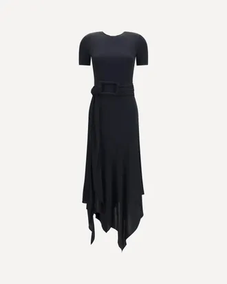Alaia Belted jersey Dress Female 36