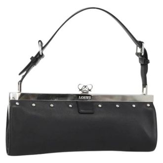 Loewe Pre-owned Schoudertas - Dames - Vintage Schoudertas - Zwart - ONE Size - Leer - Vintage