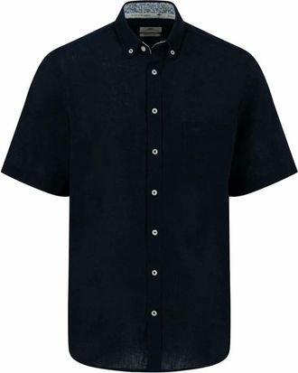 Fynch-Hatton Heren, Overhemden, Zwart, Maat: XL