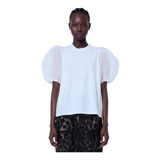 Cecilie Bahnsen Ben T-Shirt - Tops - Mujer - Blanco - S