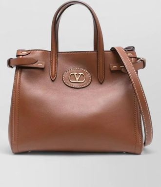 Valentino Garavani silk nylon tote bag top handles strap