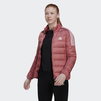 adidas Womens Essentials Down Jacket - Salmon recycled_material - Size X-Small