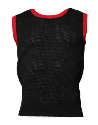 Dolce & Gabbana Black Cotton Slim Fit Round Neck Mens T-shirt