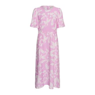 Kaffe Dames, Jurken, Roze, Maat: M Viscose