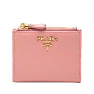 Prada Pink Leather Wallet (Bi-Fold) (Pre-Owned)