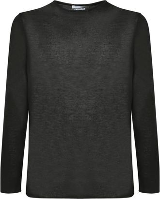 Daniele Fiesoli Tops, Heren, Zwart, M, Long Sleeve Top