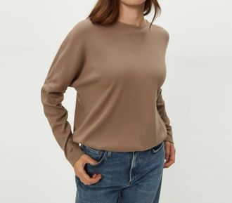 Michael Stars Kaley Long Sleeve Top In Cobblestone
