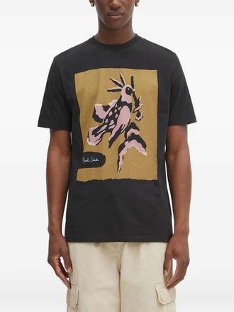 Paul Smith graphic-print T-shirt - men - Cotton - M - Black
