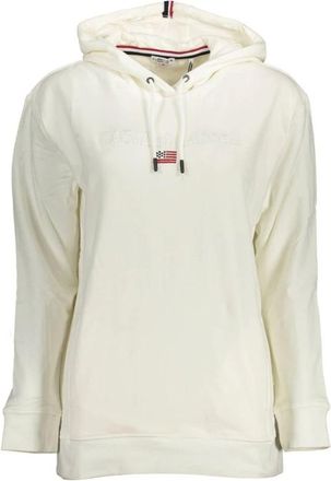 U.S.Polo Association Sweater met capuchon en zakken - Dames - Hoodies - Beige - 2XL - Katoen - Hoodies & sweatvesten