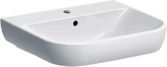 Keramag Keramag - Geberit Smyle - Lavabo 55x48 cm, con troppopieno, foro per miscelatore, bianco 500.227.01.1
