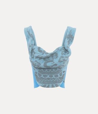 Vivienne Westwood Julia Bodice Viscose Blend Aqua S Women