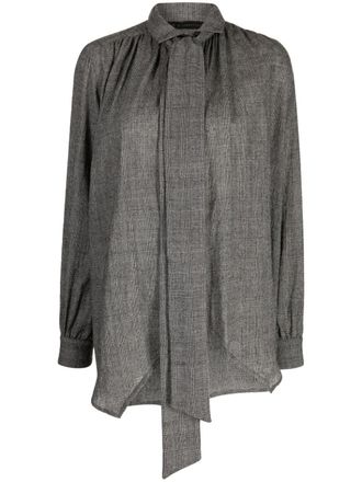 Forme Dexpression Blusa con fiocco - Grigio