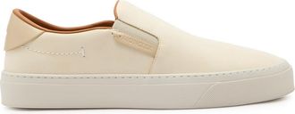 Moncler Monclub Suede Loafers - Cream - 45 (IT45/ UK11)