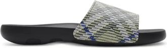 Burberry Checked Slides - Mens - Polyethylene Vinyl Acetate (PEVA)/Thermoplastic Polyurethane (TPU)