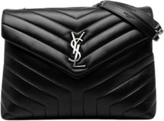 Saint Laurent Pre-owned Loulou Schoudertas - Dames - Vintage Schoudertas - Zwart - ONE Size - Leer - Vintage