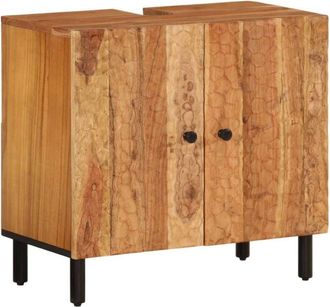 vidaXL Armario De Lavabo Para Ba&ntilde;o Madera Maciza De Acacia 62x33x58 Cm Vidaxl