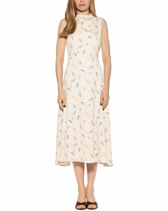 Alexia Admor Opal Draped Fit & Flare Dress